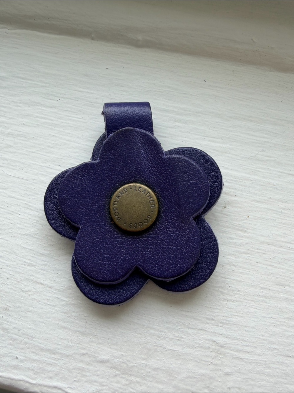 Portland Leather Goods Flower Snap - OLD in Violet 🪻 VERY RARE COLOR. EUC - Picture 3 of 4